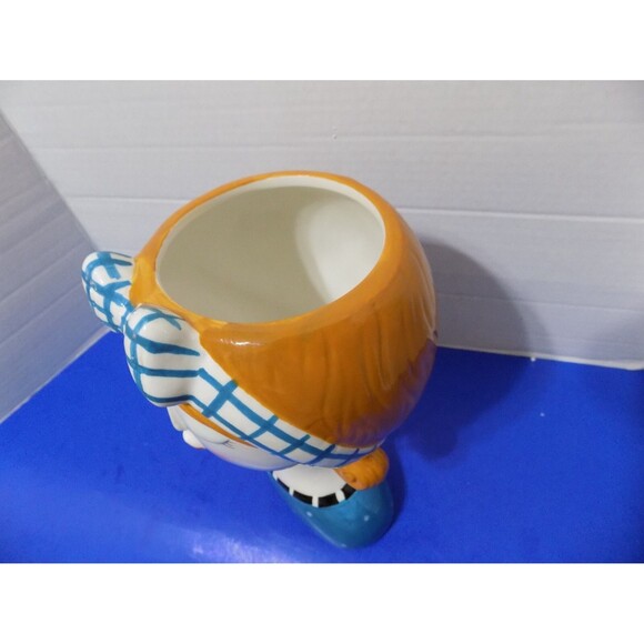 NEW Large Retro Style Lady Head Vase Figurine 1950's Style Girl Ceramic - Picture 4 of 8